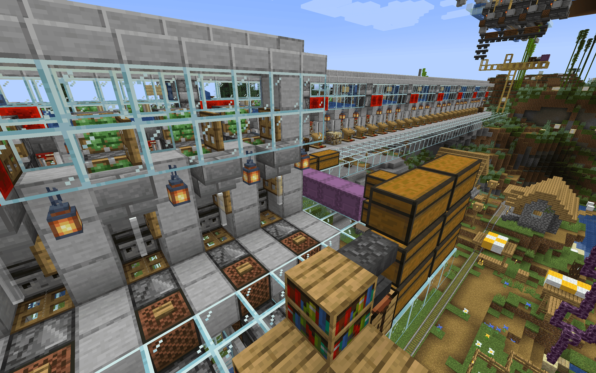 The villager trading hall.